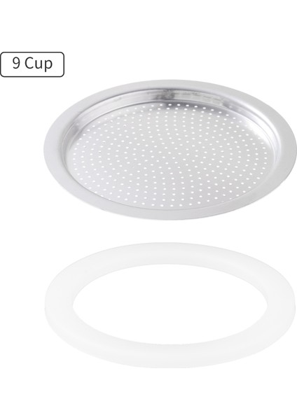 Bordo Tarzı Silikon Contalar Paslanmaz Çelik Espresso Kahve Filtreleri Plaka Filtre Contası Moka Pot Değiştirme Moka Express ile Uyumlu (Yurt Dışından)