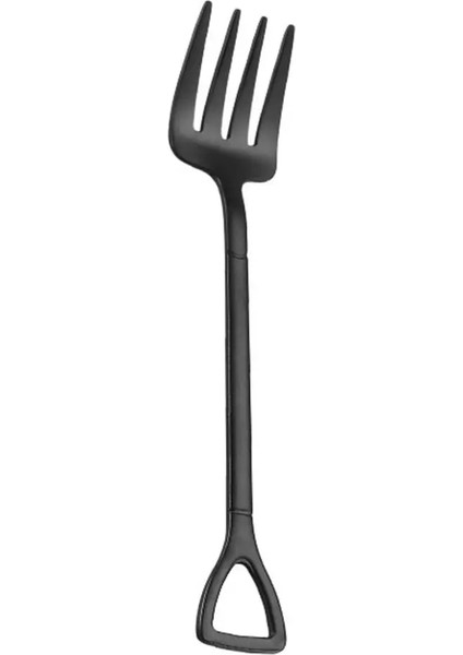 Siyah-Çatal Tarzı Yaratıcı Paslanmaz Çelik Kürek Şekilli Kaşık Çatal Renkli Gül Altın Sofra Uzun Saplı Kahve Kaşığı Çay Kaşığı Karıştırma Kaşığı (Yurt Dışından)