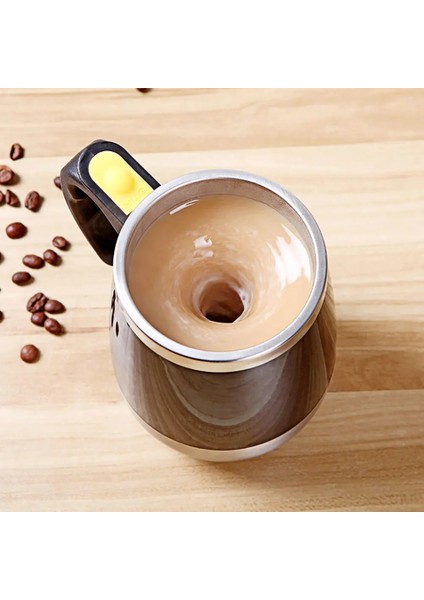 Sarı Stil 450ML Kupalar Otomatik Elektrikli Tembel Kendinden Karıştıran Kupa Bardak Kahve Süt Karıştırma Kupa Akıllı Paslanmaz Çelik Suyu Karışımı Fincan Drinkware (Yurt Dışından) indirimleri