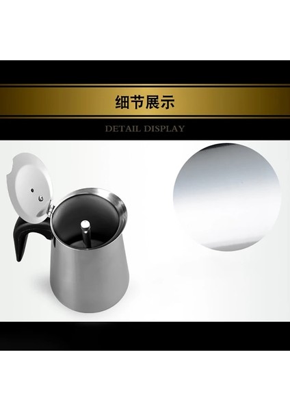D Stili Paslanmaz Çelik Moka Cezve Espresso Latte Percolator Soba Kahve Makinesi Espresso Pot Italyan Kahve Makinesi Barista Araçları Sıcak (Yurt Dışından) indirimleri