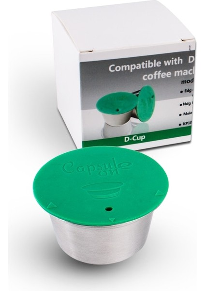 1 Kapsül Tarzı Kapsülon Paslanmaz Çelik Metal Kapsül Bölmesi Dolce Gusto ile Uyumlu Makine Doldurulabilir Yeniden Kullanılabilir Kapsül ve Kurcalama (Yurt Dışından)