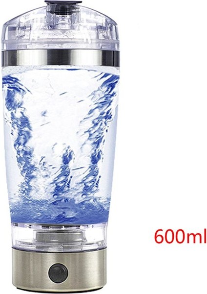 600 ml Tarzı USB Şarj Edilebilir Elektrikli Karıştırma Kabı Taşınabilir Protein Tozu Çalkalayıcı Şişe Karıştırıcı Gxma (Yurt Dışından)