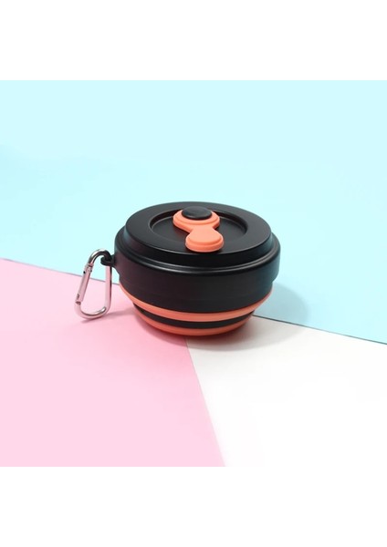 01 Hasır Yay Top Stili 550ML Paslanmaz Çelik Yaylı Top ile Katlanabilir Silikon Kahve Hasır Bardak Açık Havada Seyahat Su Sarsıntı Bardakları Katlanır Taşınabilir Şişe (Yurt Dışından)