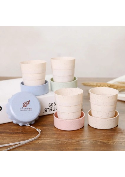 No.2 Tarzı Saman Buğday Içme Bardağı Taşınabilir Katlanabilir Katlanır Plastik Teleskopik Bardaklar Seyahat Kamp Uygun Kolay Taşıma Seyahat Şişesi (Yurt Dışından) fiyatları