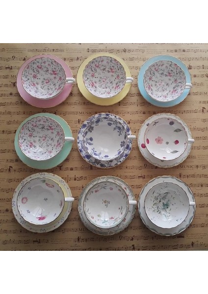 No.7 Tarzı Avrupa Tarzı Kemik Çini Kahve Fincanı Yüksek Dereceli Ikindi Çayı Bardakları Yaratıcı Seramik Çay Seti 160ML (Yurt Dışından) modelleri
