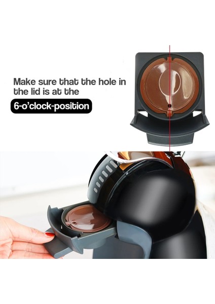 1 Adet Siyah Stil Nescafe Dolce Gusto Kahve Filtreleri Için Yeniden Kullanılabilir Kapsüller Fincan Doldurulabilir Dolci Gusto Sepetleri (Yurt Dışından)