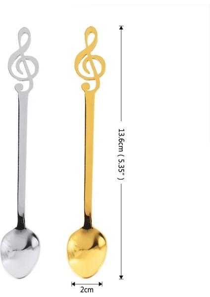 Gümüş Ayçiçeği Stili Upspirit Nota Şekli Paslanmaz Çelik Kahve Kaşığı Yaratıcı Çay Dondurma Kaşığı Altın Sofra Takımı Bar Yemek Tatlı Kaşığı (Yurt Dışından) modelleri
