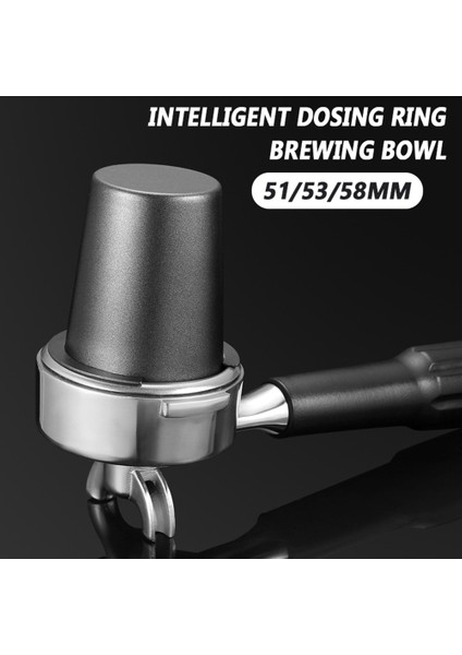 Gümüş Tarzı 51-53MM mm Akıllı Dozaj Halkası Demleme Kasesi Paslanmaz Çelik Kahve Tozu Espresso Barista Huni Portafilter Kahve Sabotaj (Yurt Dışından) fiyatları