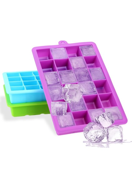 Mor Tarzı Silikon Ice Cube Maker 24-Cavity Dıy Buz Maker Ice Cube Tepsiler Kalıpları Buz Şeker Kek Puding Çikolata Viski Kalıpları Aracı (Yurt Dışından) fiyatları
