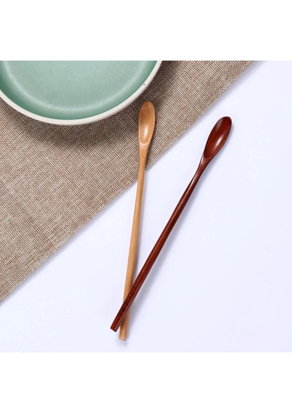 Tarzı Ayarla 2 Adetlot Tahta Kaşık Pişirme Bal Sunucu Çay Kahve Karıştırma Kaşık Boya Renk Bal Çay Kaşık Kahve Aksesuarları (Yurt Dışından) modelleri