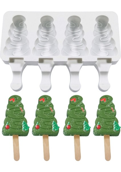 Ben Stil 4 Hücre Silikon Dondurma Kalıbı Diy Kalıp Buz Küpü Tepsi Varil Sıcak Satış Tatlı Dondurma Kalıbı ile Popsicle Sopa Çanta (Yurt Dışından) fiyatları