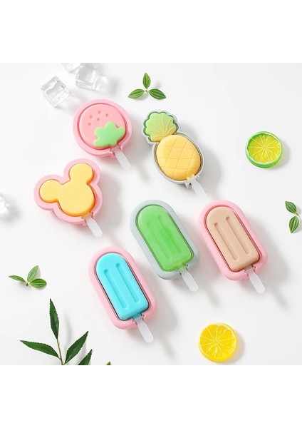 No.8 Stili Dıy Silikon Dondurma Kalıbı Kapaklı Dondurma Kalıbı Ev Yapımı Ananas Şekli Çikolatalı Dondurma Kalıbı Silikon Buzluk (Yurt Dışından) fiyatları