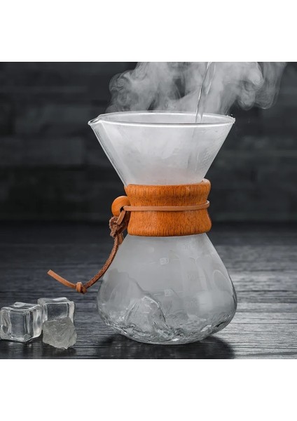 200ML Filtre Tarzı ile Borosilikat Camlı Kahve Makinesi Üzerine Dökün Manuel Kahve Damlatıcı Demleyici H99F (Yurt Dışından)