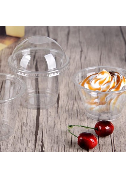 ml Tek Kullanımlık Salata Bardağı Bar Cafe Home Için Kapaklı Şeffaf Plastik Tatlı Kase Konteyner (Delikli Kubbe Kapak) (Yurt Dışından) modelleri