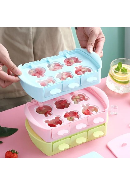 Mavi Stil Dondurma Kalıbı Buz Küpü Kalıpları Buzlu Şeker Makinesi Mutfak Aletleri Buzlu Şeker Kalıp Dondurma Tepsisi Dondurma Silikon Kalıp Buzlu Şeker Kalıp (Yurt Dışından) indirimleri