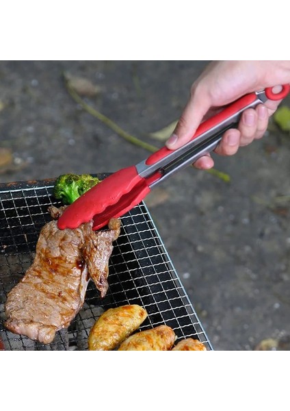 Siyah Stil 9 Inç Inç Silikon Gıda Maşası Barbekü Izgara Maşası Barbekü Pişirme Gereçleri Ekmek Salatası Servis Gereç Maşası (Yurt Dışından) fiyatları