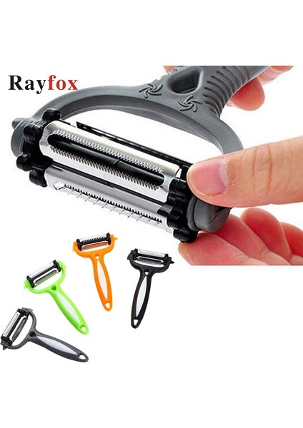 Yeşil Stil 1 Stil Rayfox Çok Fonksiyonlu 360 Derece Döner Mutfak Aleti Gadget Sebze Meyve Patates Havuç Soyucu Rende Zesters Salatalık Dilimleme (Yurt Dışından)