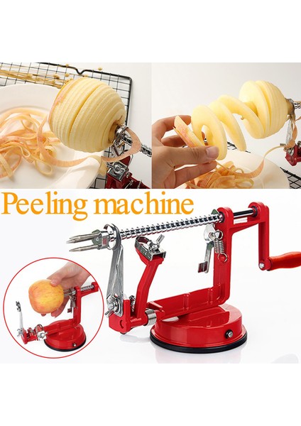 Alüminyum Alaşım Tarzı Çelik Meyve Patates Elma Makinesi Soyucu Tart Slinky Dilimleme Kesici Bar Ev El-Krank Kırpma Meyve Patates Soyucu (Yurt Dışından)