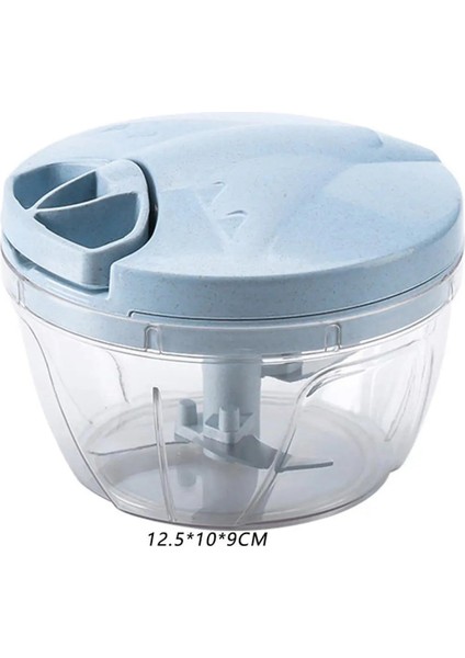 Mavi Stil Sebze Meyve Kuruyemiş Soğan Saman Doğrayıcı Buğday Paslanmaz Çelik Dize Kıyma Blender Parçalayıcı Mutfak Aksesuarları Kesici Alet (Yurt Dışından)