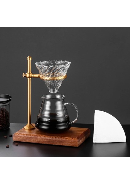 V Tarzı Kahve Damlatıcı Cezve V60 Cam Huni Damla Kahve Cappuccino Taşınabilir Maker Filtre Fincan Ahşap Tutucu Bira Kahve Gereçleri (Yurt Dışından) modelleri