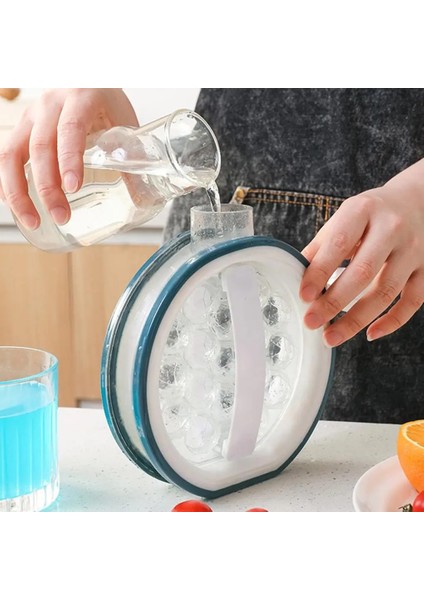 Mavi Stil Buz Topu Makinesi 2 1 Taşınabilir Yaratıcı Buz Su Isıtıcısı Kübik Konteyner Buz Küpü Yuvarlak Tepsi Kalıp Dıy Kafes Su Isıtıcısı Bar Mutfak Aracı (Yurt Dışından) modelleri