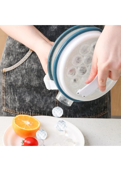 Mavi Stil Buz Topu Makinesi 2 1 Taşınabilir Yaratıcı Buz Su Isıtıcısı Kübik Konteyner Buz Küpü Yuvarlak Tepsi Kalıp Dıy Kafes Su Isıtıcısı Bar Mutfak Aracı (Yurt Dışından) fırsatları