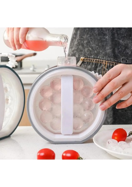 Mavi Stil Buz Topu Makinesi 2 1 Taşınabilir Yaratıcı Buz Su Isıtıcısı Kübik Konteyner Buz Küpü Yuvarlak Tepsi Kalıp Dıy Kafes Su Isıtıcısı Bar Mutfak Aracı (Yurt Dışından) indirimleri