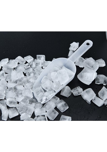 Beyaz Stil Mini Plastik Buz Kaşığı Ölçme Kaşıkları Buzlu Küçük Kürek Pirinç Küreği Un Şekeri Tatlı Büfesi Kahve Çay Servis Kaşığı (Yurt Dışından)
