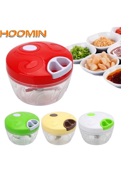 Yeşil Stil Hoomın Kıyma Dilimleme Parçalayıcı Manuel Halat Mutfak Robotu Çok Işlevli Sarımsak Soğan Dilimleme Kesici El Doğrayıcı Mutfak Aletleri (Yurt Dışından) modelleri