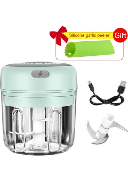100ML Yeşil Stil ml Elektrikli Sarımsak Ezici Sebze Biber Et Kırıcı Kesici USB Şarj Ezici Makinesi Gıda Doğrayıcı Mutfak Gadget'ı (Yurt Dışından) fırsatları