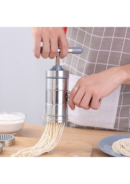 5 Stil Stili 1pcs Stainless Steel Household Small Manual Noodle Makers Machine Kitchen Hand-Cranked Press Machine Manual Noodles Soup (Yurt Dışından) fiyatları