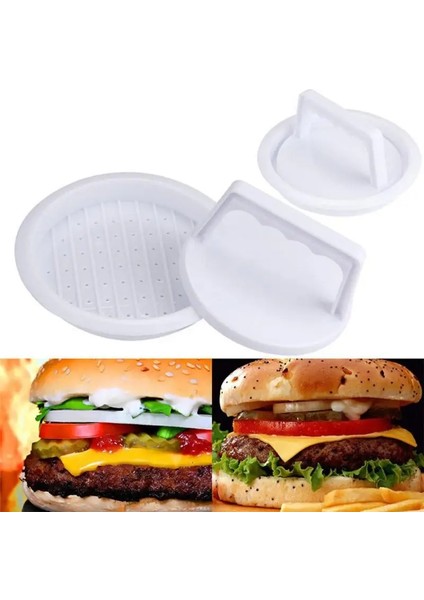 1 Parça Kolaylık Yuvarlak Şekil Hamburger Presi Gıda Sınıfı Plastik Hamburger Et Sığır Izgara Burger Presi Patty Maker Kalıp Mutfak Aracı (Yurt Dışından) fırsatları