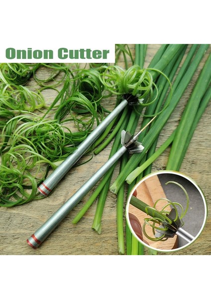 Paslanmaz Çelik Tarzı Paslanmaz Çelik Erik Çiçeği Soğan Kesici Süper Ince Yeşil Soğan Rendelenmiş Kesici Dilimleme Mutfak Aletleri Aksesuarları Malzemeleri (Yurt Dışından) fiyatları