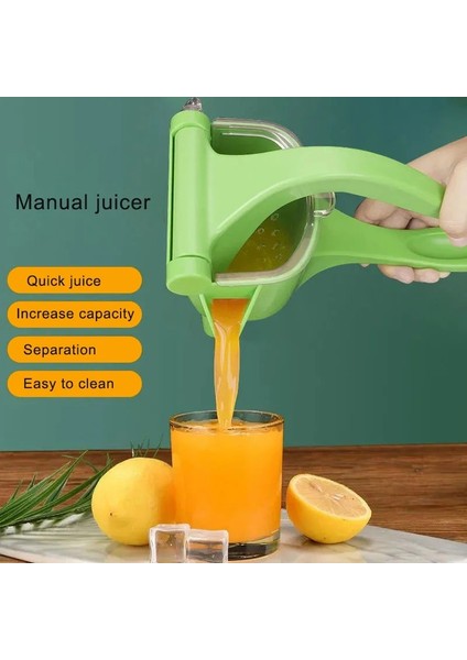 Manuel Suyu Sıkacağı Plastik El Basınçlı Sıkacağı Nar Portakal Limon Şeker Kamışı Suyu Taze Suyu Mutfak Meyve Aracı (Yurt Dışından)