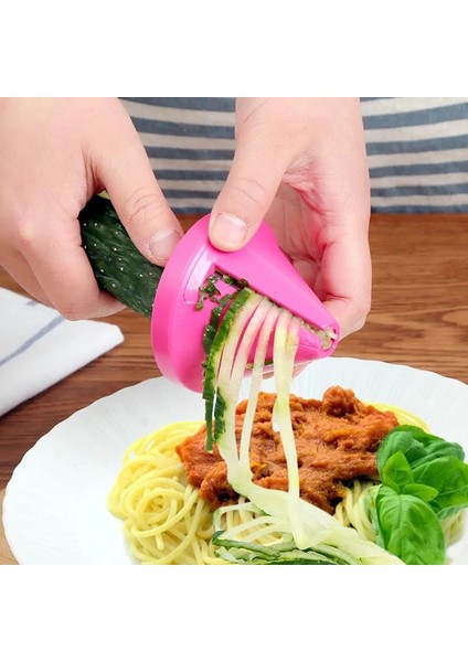 1 Adet Gül Kırmızı Tarzı Mutfak Sebze ve Meyve Çok Fonksiyonlu Spiral Doğrayıcı Soyucu Manuel Patates Havuç Turp Döner Doğrayıcı Mutfak Aleti (Yurt Dışından) fırsatları