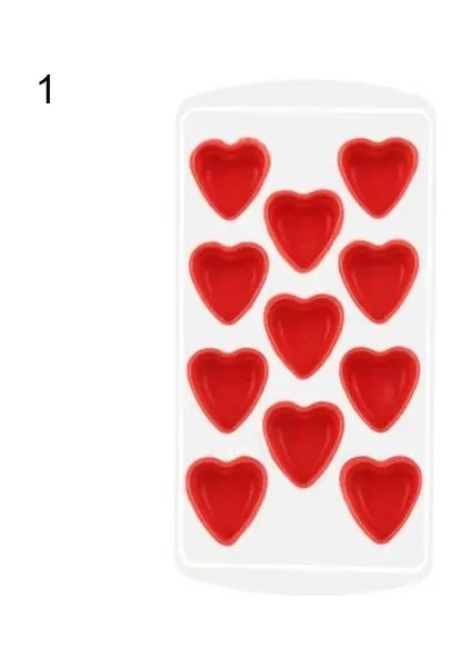 No.1 Tarzı Sıcak Satış Silikon Meyve Yıldız Şekli Buz Küpü Kalıp Çikolata Pişirme Tepsisi Saklama Kabı (Yurt Dışından)