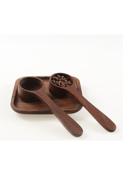 Uzun Sap Stili Ahşap Kahve Kaşığı Ölçme Kaşığı Siyah Ceviz Ahşap Mutfak Kepçe Şeker Baharat Toz Kahve Aksesuarları Için Ölçme Kaşığı (Yurt Dışından) fiyatları