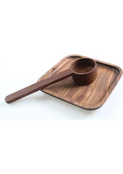 Uzun Sap Stili Ahşap Kahve Kaşığı Ölçme Kaşığı Siyah Ceviz Ahşap Mutfak Kepçe Şeker Baharat Toz Kahve Aksesuarları Için Ölçme Kaşığı (Yurt Dışından) indirimleri