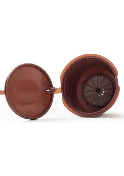 Derin Mavi Tarzı Yeniden Kullanılabilir Kahve Kapsül Filtre Fincan Nescafe Dolce Gusto Için Doldurulabilir Kapaklar Kaşık Fırça Filtre Sepetleri Pod Yumuşak Tat Tatlı (Yurt Dışından)