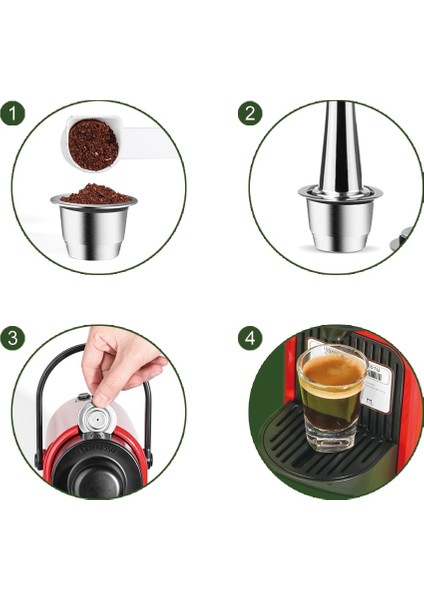 1 Kaspul Stili Icafilas Krem Doldurulabilir Kahve Kapsülü Nespressodolce Gusto Pod Için Paslanmaz Çelik Kahve Filtresi Yeniden Kullanılabilir Kahve Gereçleri (Yurt Dışından) modelleri