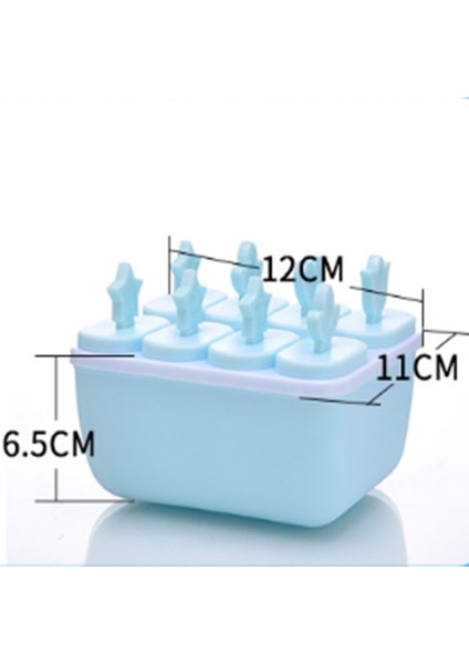 Mavi Stil Dondurma Popsicle Kalıpları Küvetler Pişirme Araçları Dikdörtgen Şekilli Yeniden Kullanılabilir Dıy Dondurulmuş Dondurma Pop Pişirme Kalıpları Lolly Kalıp Kalıbı (Yurt Dışından) modelleri