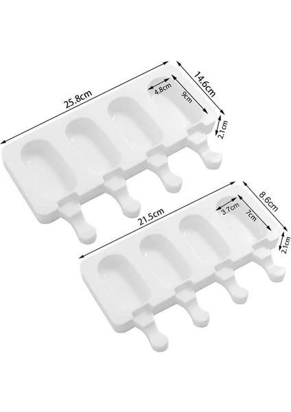 L Set Stili Ev Yapımı Gıda Sınıfı Silikon Dondurma Kalıpları 2 Boyutlu Ice Lolly Suyu Kalıpları Dondurucu Dondurma Çubuğu Dondurma Çubukları ile Kalıp Makinesi (Yurt Dışından) fırsatları