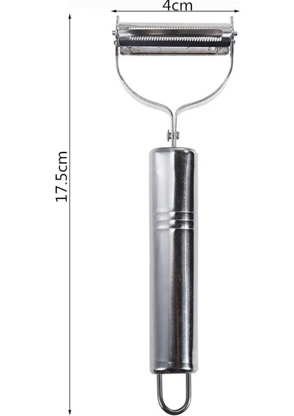 No.1 Tarzı 1 Adet Sebze Soyucu Paslanmaz Çelik Mutfak Patates Soyucu Metal Havuç Rende Dilimleme Parçalayıcı Meyve Soyucu Mutfak Gereçleri (Yurt Dışından)