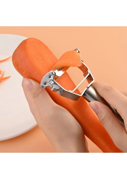 No.1 Tarzı 1 Adet Sebze Soyucu Paslanmaz Çelik Mutfak Patates Soyucu Metal Havuç Rende Dilimleme Parçalayıcı Meyve Soyucu Mutfak Gereçleri (Yurt Dışından) modelleri