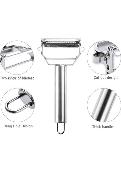 No.1 Tarzı 1 Adet Sebze Soyucu Paslanmaz Çelik Mutfak Patates Soyucu Metal Havuç Rende Dilimleme Parçalayıcı Meyve Soyucu Mutfak Gereçleri (Yurt Dışından) indirimleri