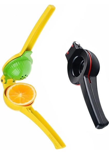 Sarı Hediye Kutusu Stili Limon ve Limon Sıkacağı Narenciye Sıkacağı - 2 Boyutlu Ikili Kase - Ağır Hizmet Tipi - Emaye Alüminyum - Mutfak Gereçleri Aksesuarları (Yurt Dışından) modelleri