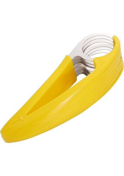 Sarı Stil Mutfak Aksesuarları Muz Dilimleme Meyve Sebze Sosis Dilimleme Paslanmaz Çelik Muz Kesici Salata Sundaes Araçları Pişirme Araçları (Yurt Dışından)