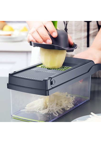 Açık Sarı Stil Çok Işlevli Sebze Parçalayıcı Doğrayıcı Kesici Çelik Bıçak Patates Dilimleme Meyve Doğrama Bıçakları Havuç Rende Mutfak Aksesuarları (Yurt Dışından) fiyatları