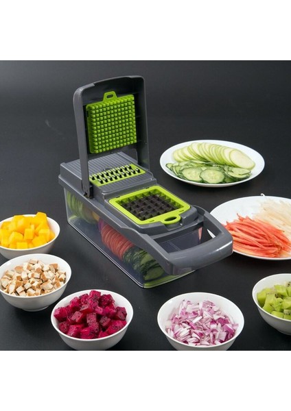 Açık Sarı Stil Çok Işlevli Sebze Parçalayıcı Doğrayıcı Kesici Çelik Bıçak Patates Dilimleme Meyve Doğrama Bıçakları Havuç Rende Mutfak Aksesuarları (Yurt Dışından) modelleri