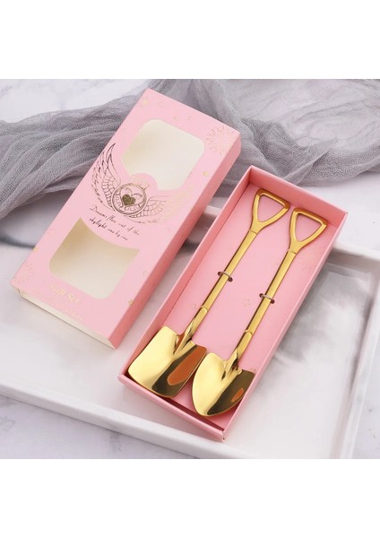 KFS002M2PCOPP Stili 2020 Moda Kahve Kaşığı Dondurma Tatlı Kaşığı Retro Sevimli Yuvarlak Kafa Kaşık Mutfak Gadget Dekorasyon Mutfak Bar Eşyaları (Yurt Dışından)